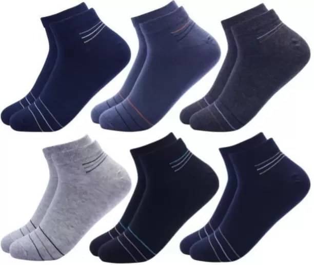     			Cavenders Pack of 5 Men's Cotton Blend Ankle Length Socks ( Multicolor 2 )