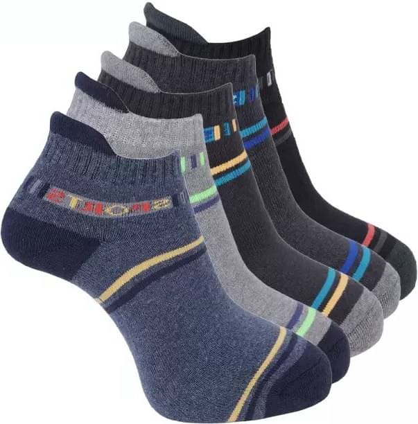 Cavenders Pack of 5 Men's Cotton Blend Ankle Length Socks ( Multicolor )     			Cavenders Pack of 5 Men's Cotton Blend Ankle Length Socks ( Multicolor )