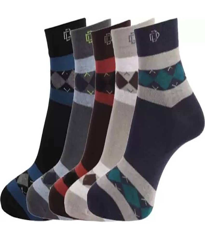 Cavenders Pack of 5 Men's Cotton Blend Ankle Length Socks ( Multicolor ) - Socks | Buy online on ZillyBuy