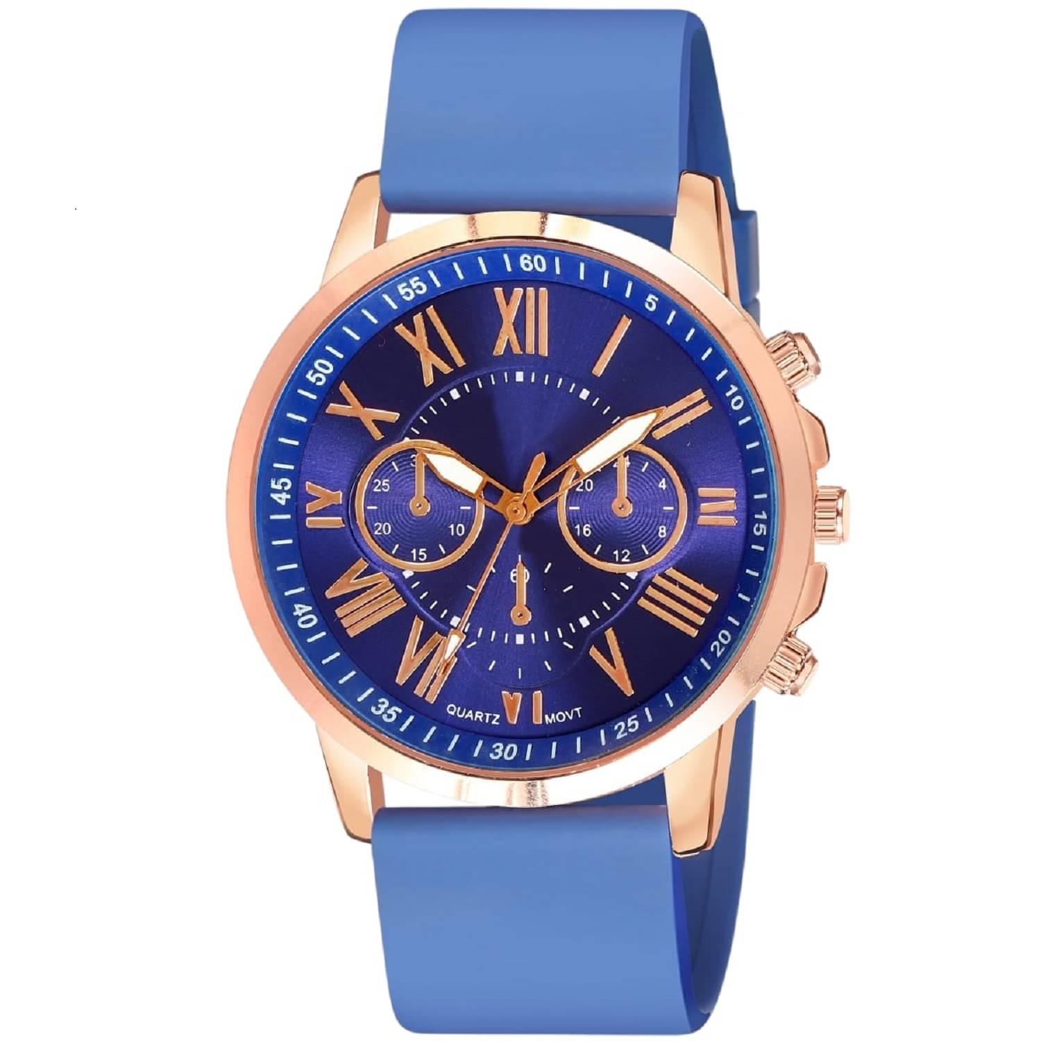     			Cosmic Blue Silicon Analog Men's Watch