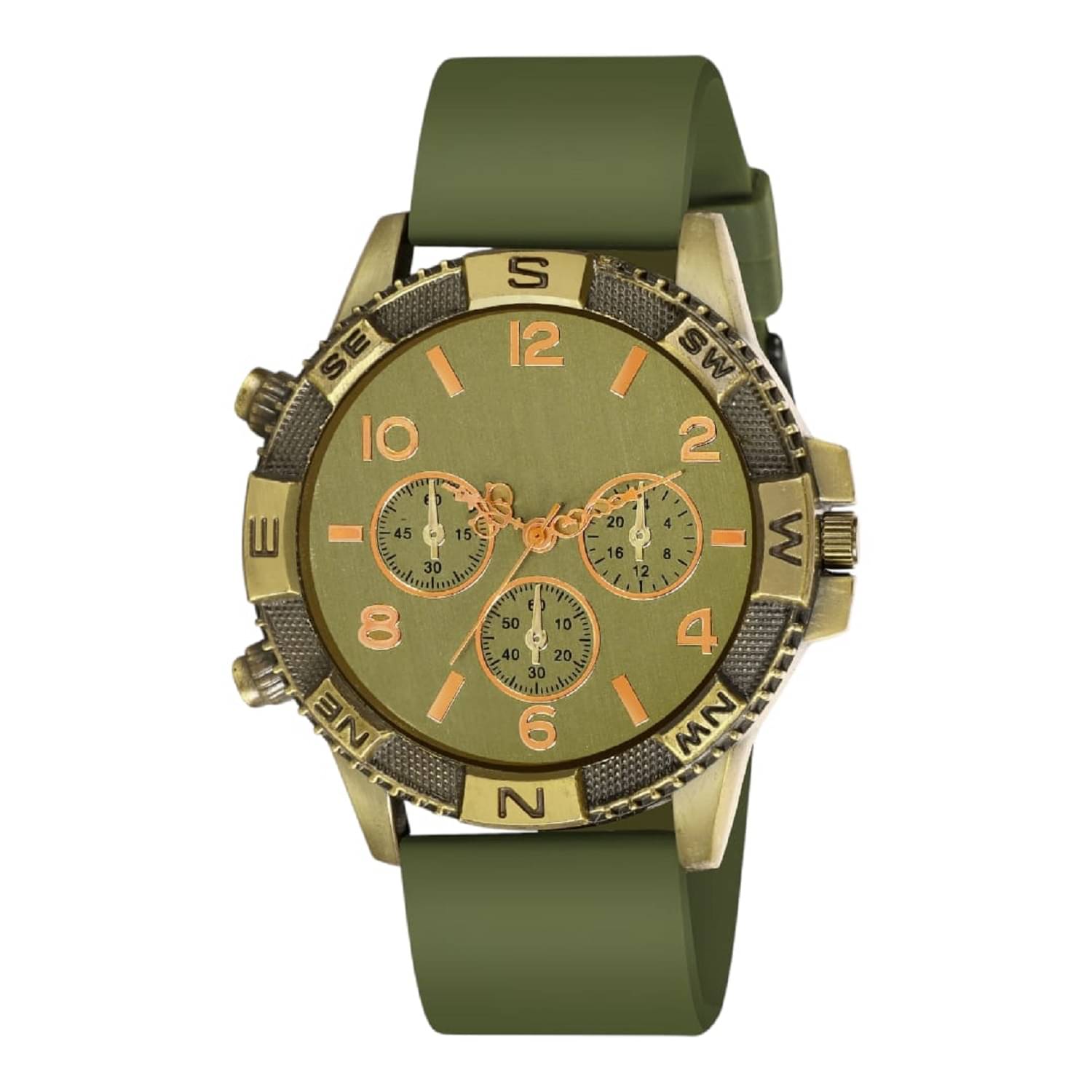     			Cosmic Green Silicon Analog Men's Watch