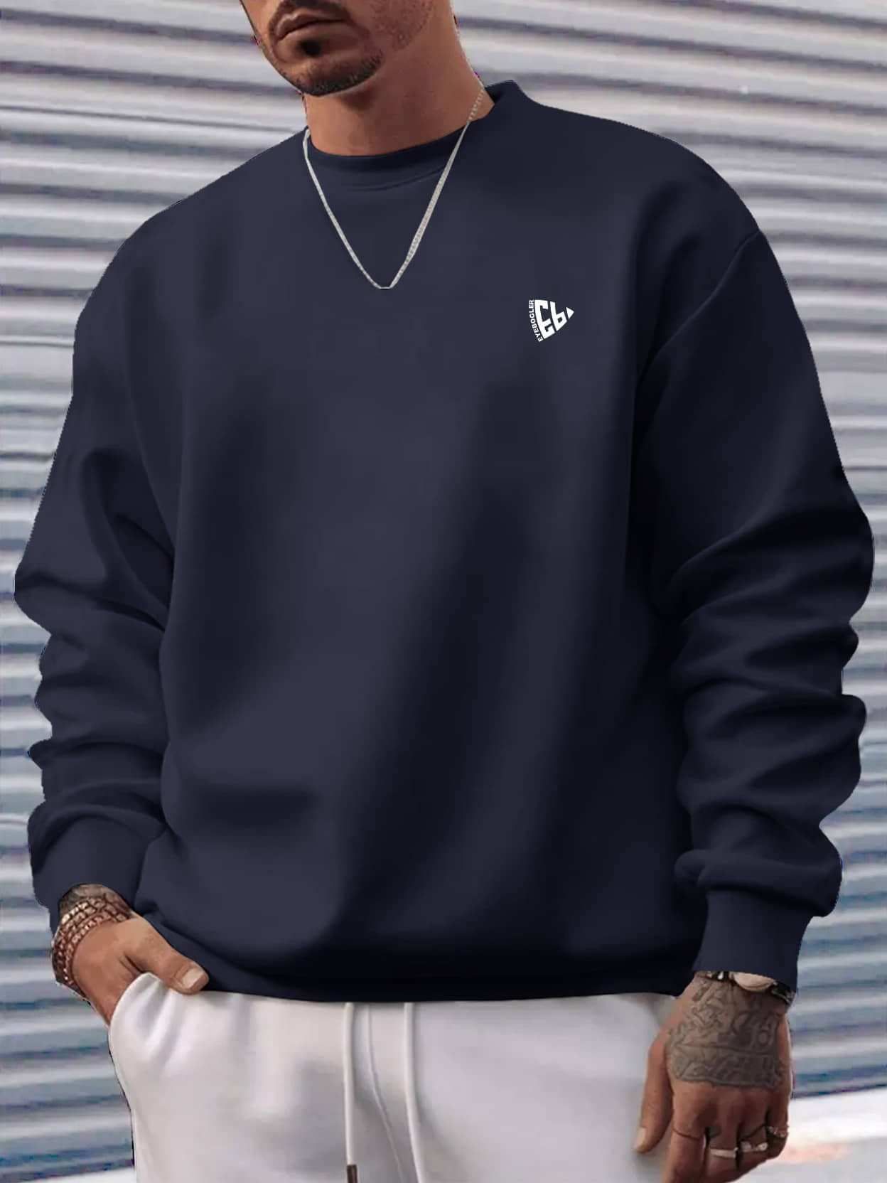 Eyebogler Fleece Round Neck Men's Sweatshirt - Black ( Pack of 1 )