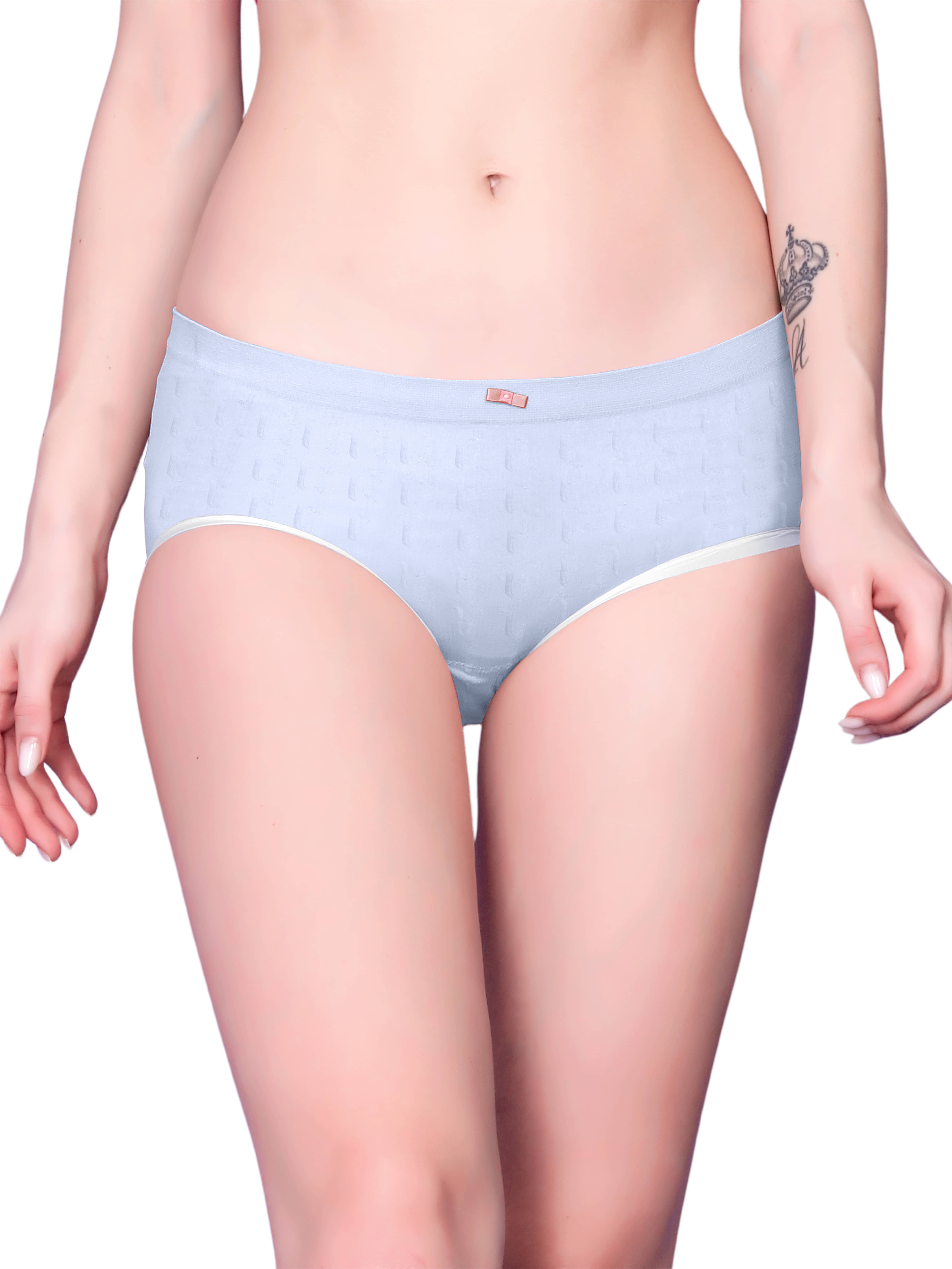 Flenzy Pack of 1 Nylon Hipster For Women ( Blue )