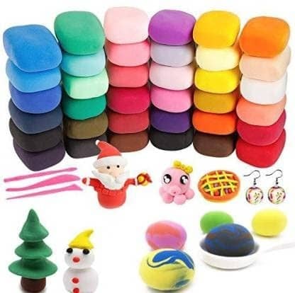 Freedy (Pack of 12) Air Dry Clay, Colorful Children Soft Clay, Creative Art Crafts, Gifts for Kids-Multi Color. Non-Toxic Modeling Magic Fluffy Foam Bouncing Clay Putty Kit for Kids with Tools