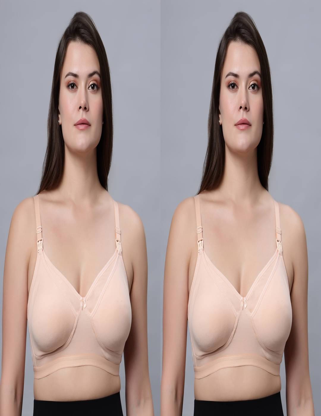 IN CARE LINGERIE Pack of 2 Cotton Blend Non Padded Everyday Bra For Women ( Multicolor )     			IN CARE LINGERIE Pack of 2 Cotton Blend Non Padded Everyday Bra For Women ( Multicolor )