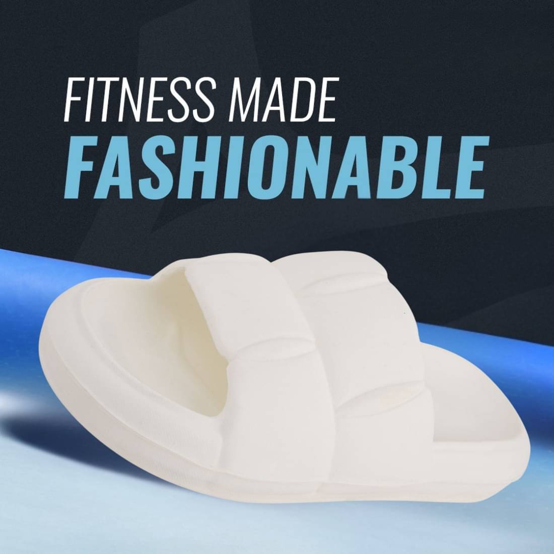     			Jootiyapa White Men's Slide Flip Flop