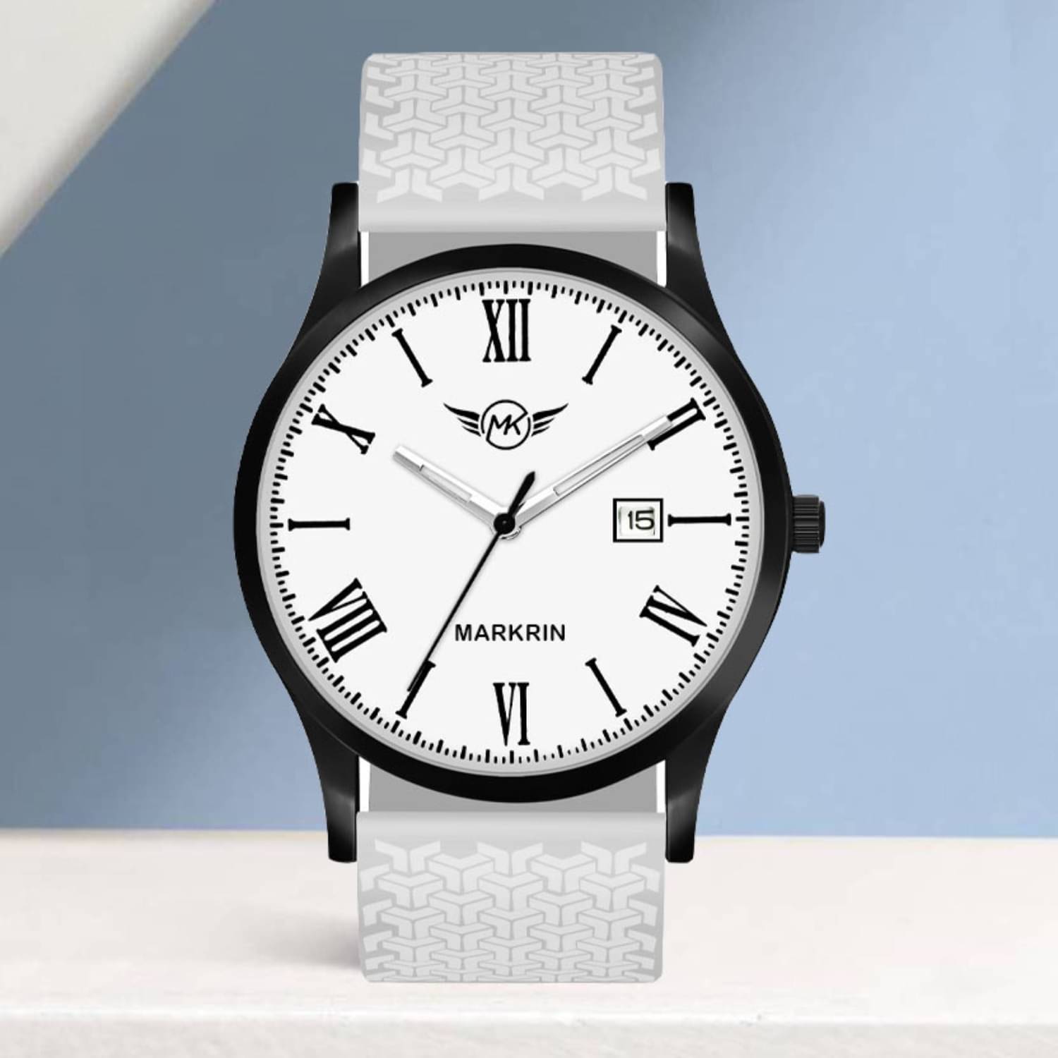     			MARKRIN Dark Grey Silicon Analog Men's Watch