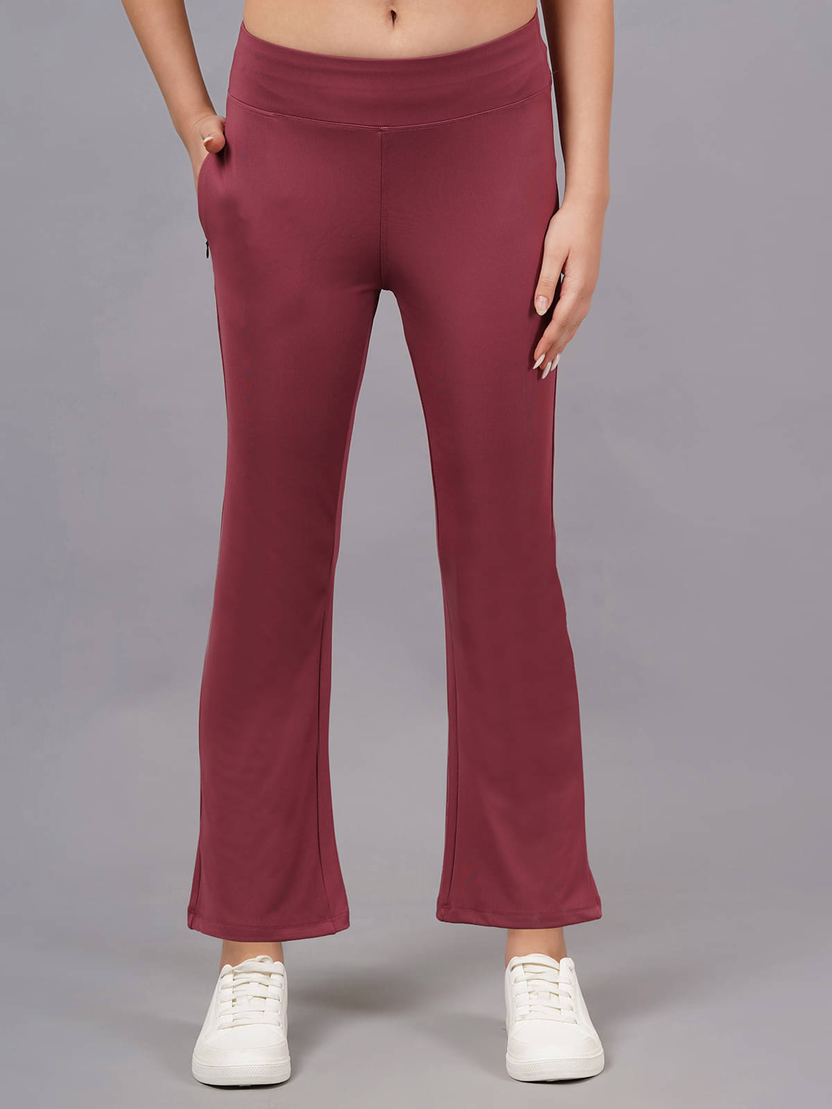    			NEVER LOSE Coral Nylon Women's Yoga,Gym Trackpants ( Pack of 1 )