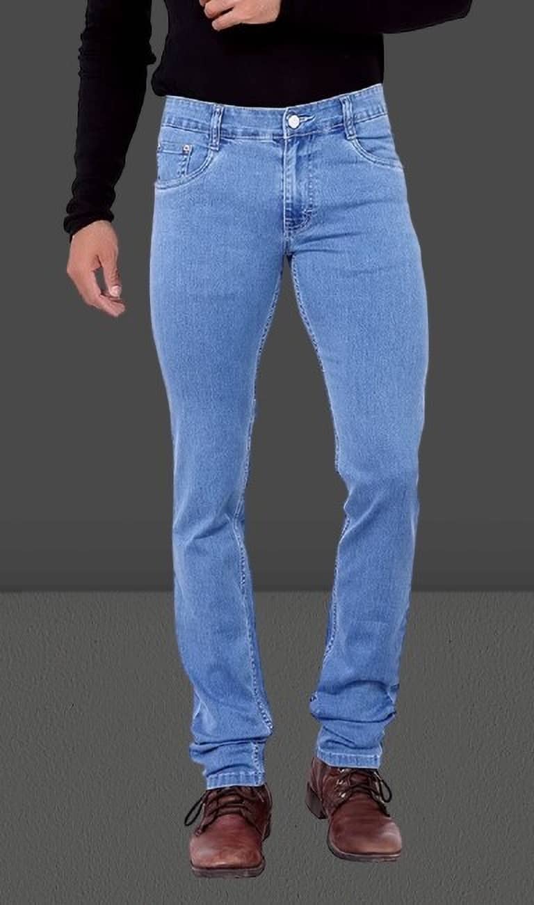 POKHINDA Slim Fit Basic Men's Jeans - Blue ( Pack of 1 ) - Jeans | Buy online on ZillyBuy