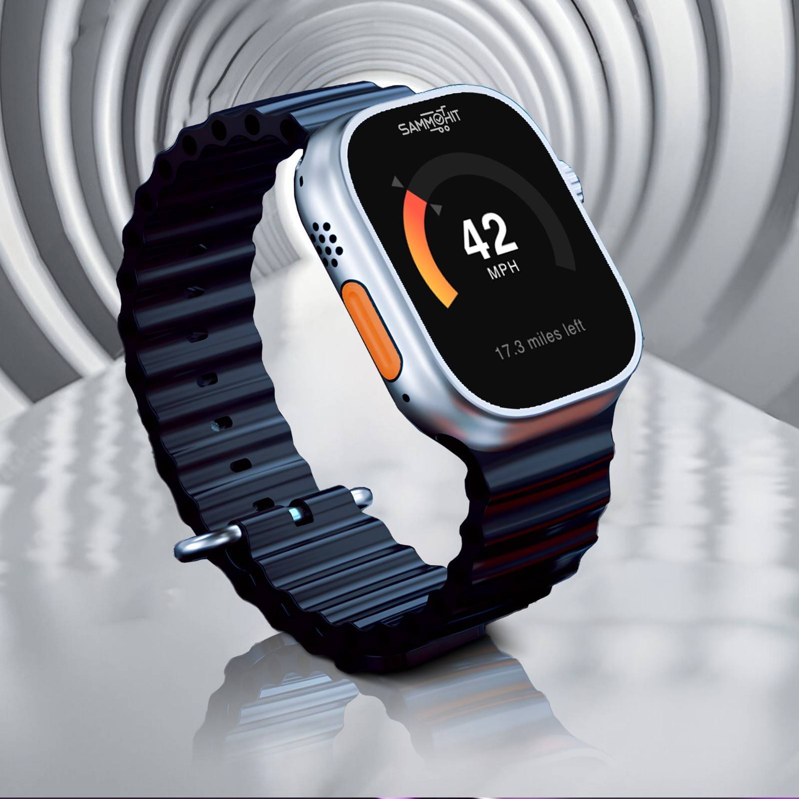 SAMMOHIT AMOLED BT Calling Smart Watch with Rubber Strap Upto 2-3 days Backup ( Black ) SAMMOHIT AMOLED BT Calling Smart Watch with Rubber Strap Upto 2-3 days Backup ( Black )
