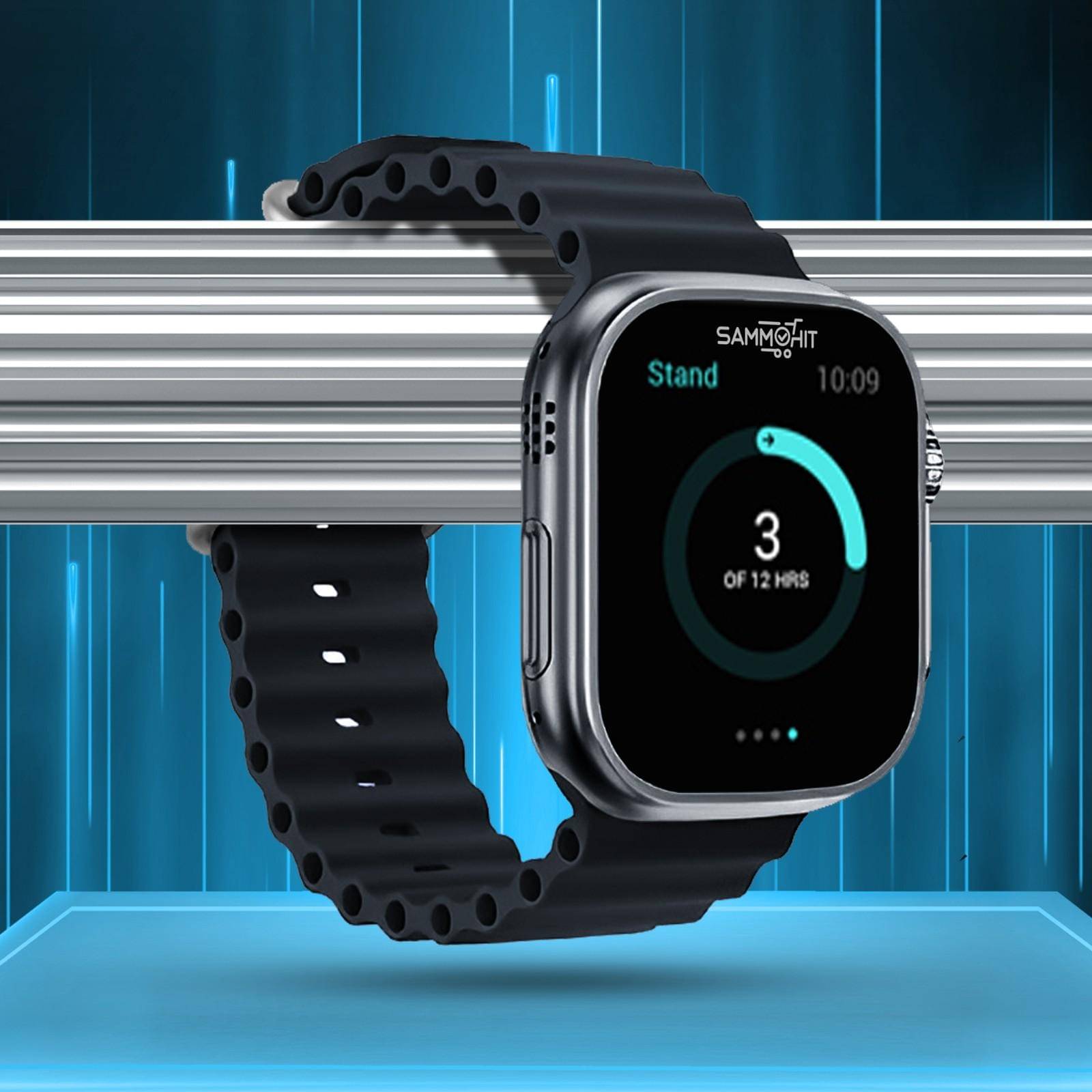 SAMMOHIT AMOLED BT Calling Smart Watch with Rubber Strap Upto 2-3 days Backup ( Black ) SAMMOHIT AMOLED BT Calling Smart Watch with Rubber Strap Upto 2-3 days Backup ( Black )