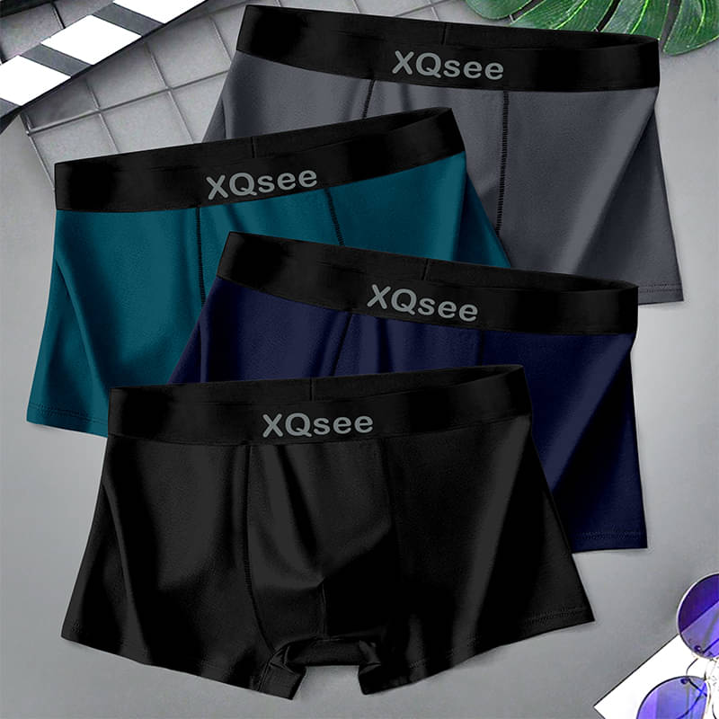Xqsee Pack of 4 Nylon Trunks For Men's ( Multicolor )     			Xqsee Pack of 4 Nylon Trunks For Men's ( Multicolor )