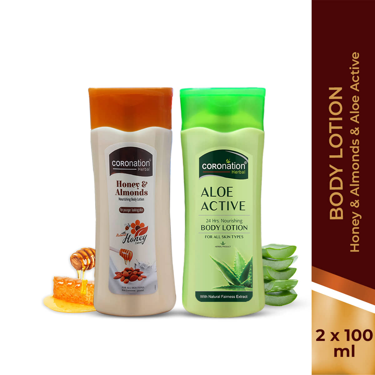 coronation herbal Daily Care Lotion For All Skin Type 200 ml ( Pack of 2 )