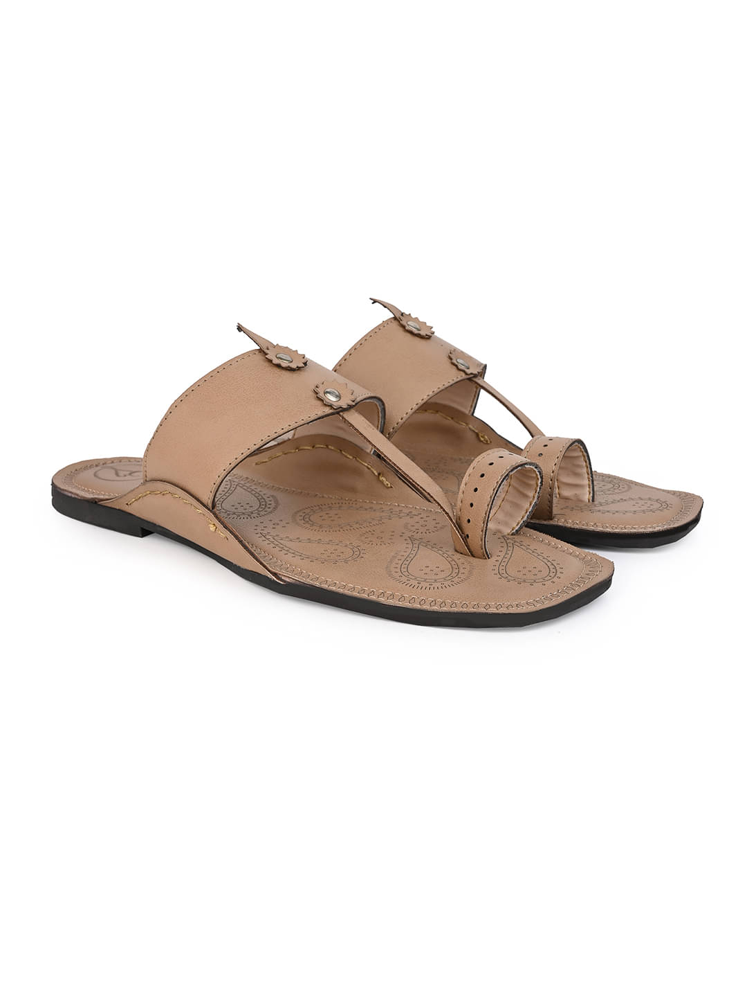 lues carlton Beige Men's Kolhapuris lues carlton Beige Men's Kolhapuris