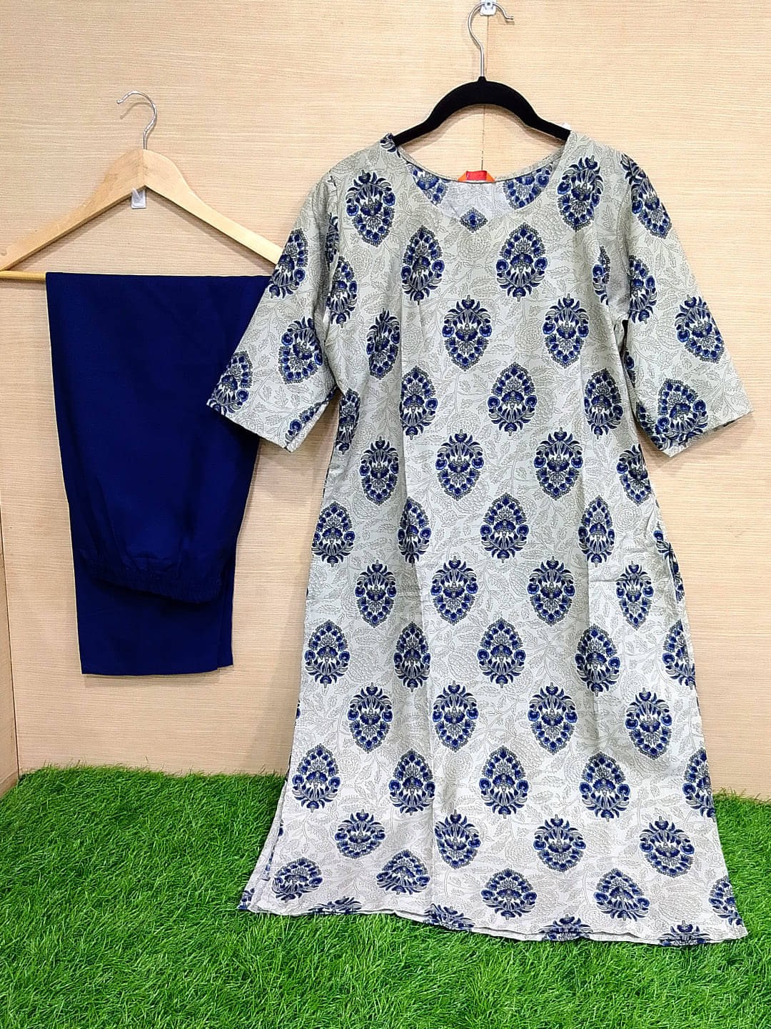 Ethnicbasket Crepe Printed Kurti With Pants Women's Stitched Salwar Suit - Grey ( Pack of 1 ) Ethnicbasket Crepe Printed Kurti With Pants Women's Stitched Salwar Suit - Grey ( Pack of 1 )