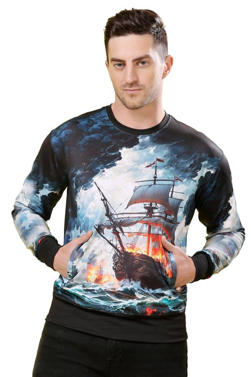 yellow tree Polyester Round Neck Men's Sweatshirt - Multicolor ( Pack of 1 ) yellow tree Polyester Round Neck Men's Sweatshirt - Multicolor ( Pack of 1 )
