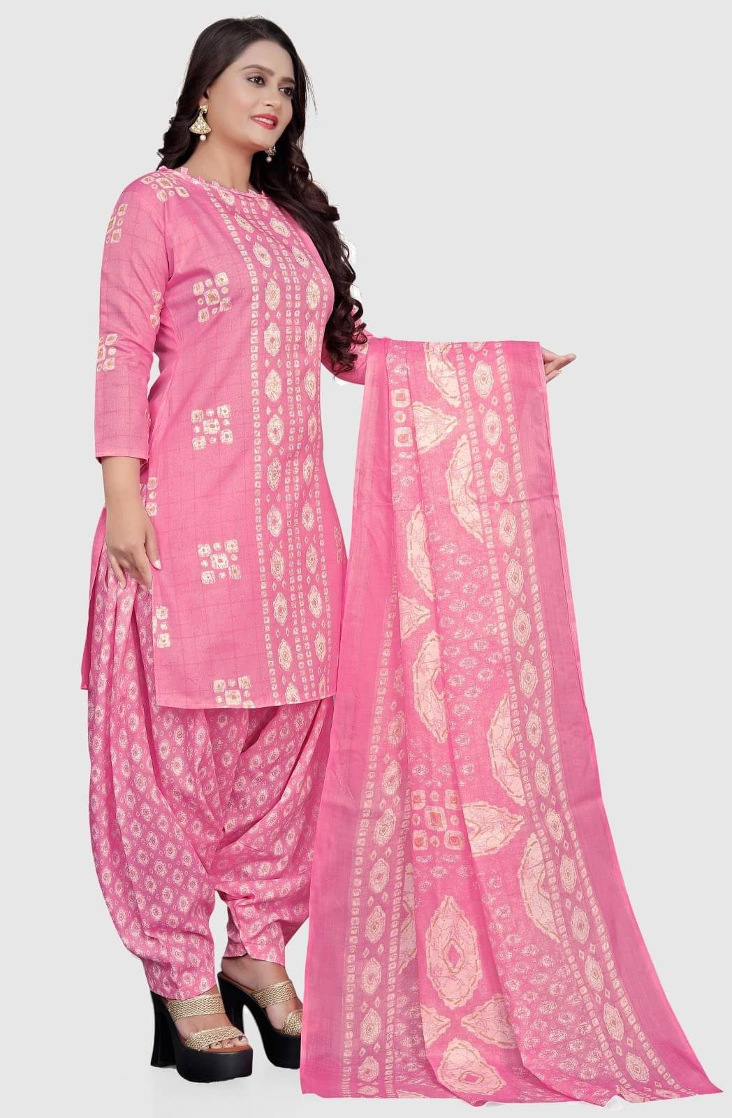 Rajnandini Unstitched Cotton Blend Printed Dress Material - Multicolor 2 ( Pack of 1 ) Rajnandini Unstitched Cotton Blend Printed Dress Material - Multicolor 2 ( Pack of 1 )