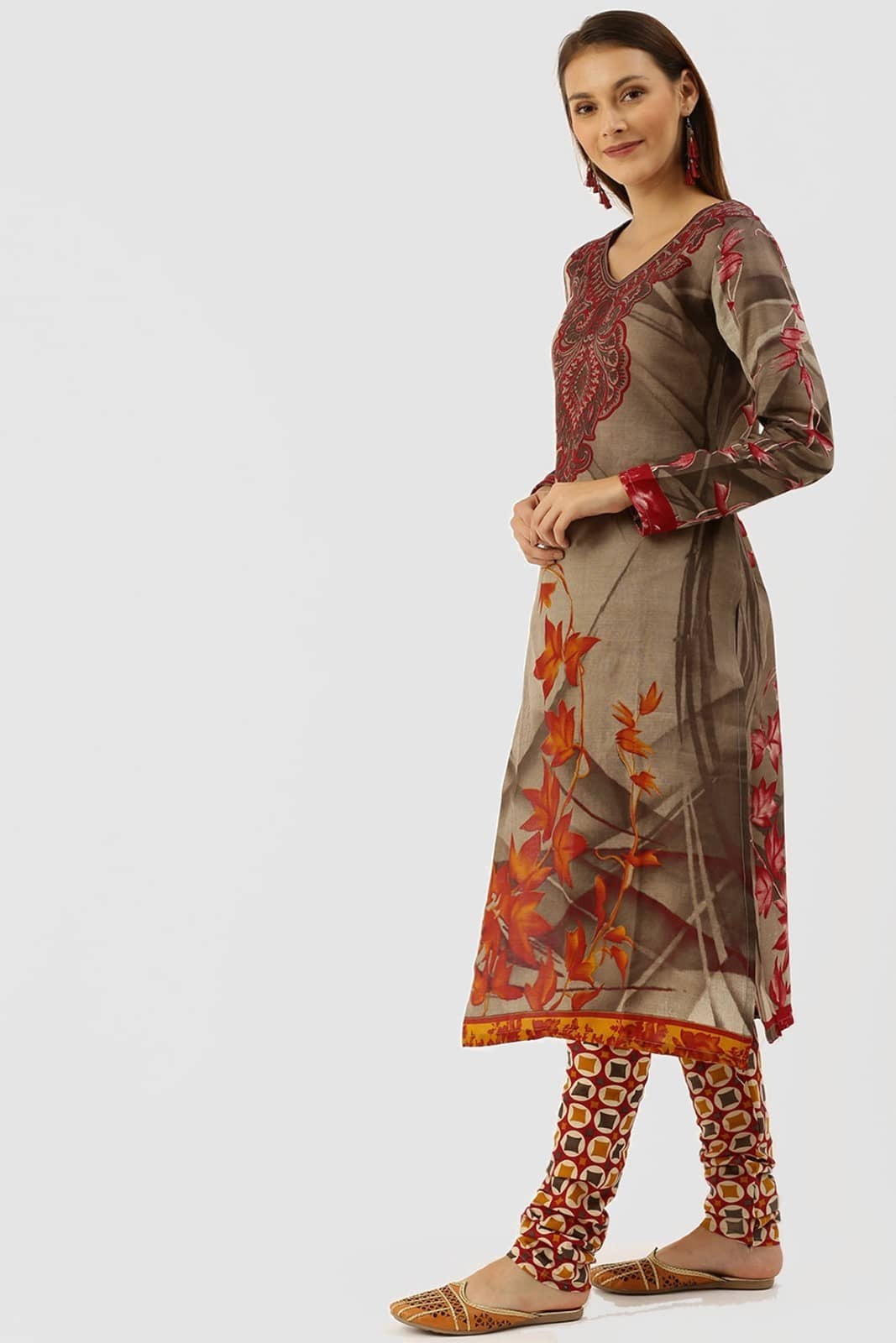 Rajnandini Unstitched Cotton Blend Printed Dress Material - Green ( Pack of 1 ) - Unstitched Fabrics | Buy online on ZillyBuy