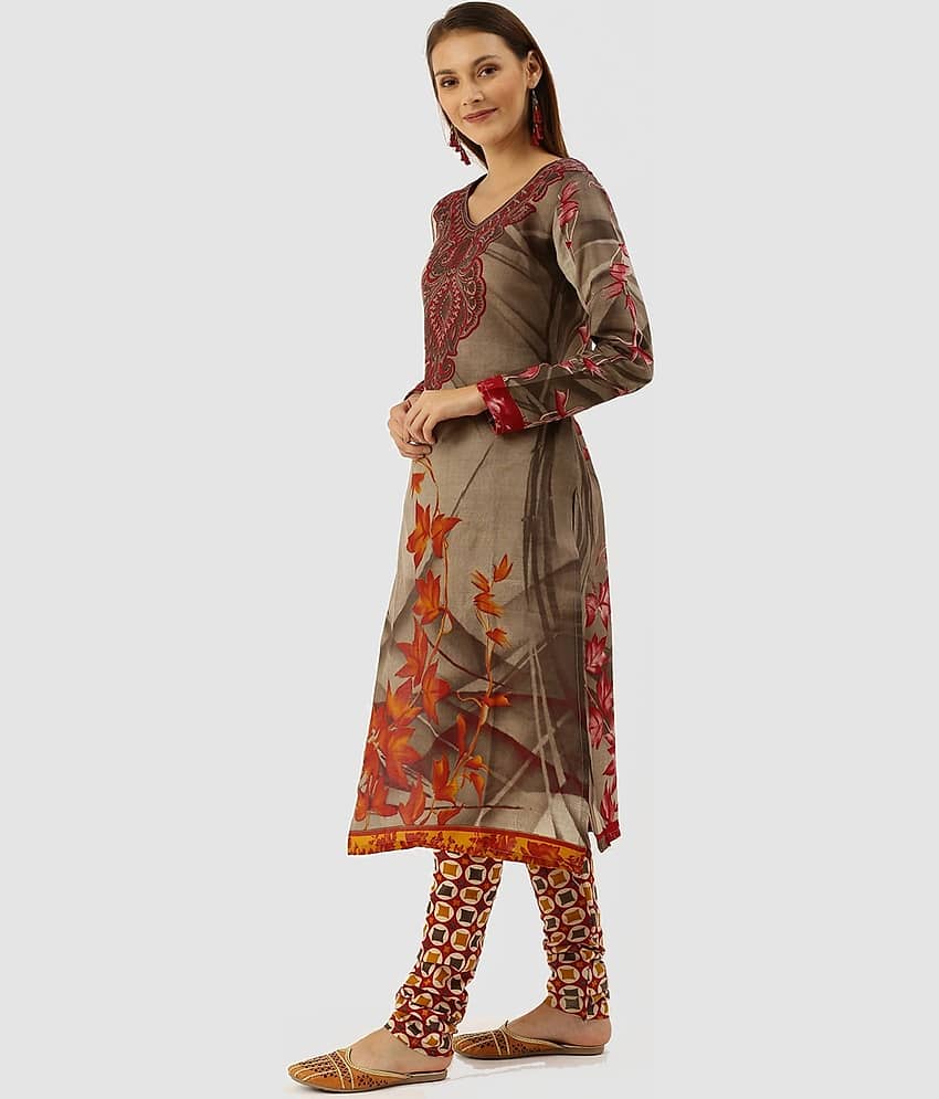 Rajnandini Unstitched Cotton Blend Printed Dress Material - Green ( Pack of 1 ) - Unstitched Fabrics | Buy online on ZillyBuy