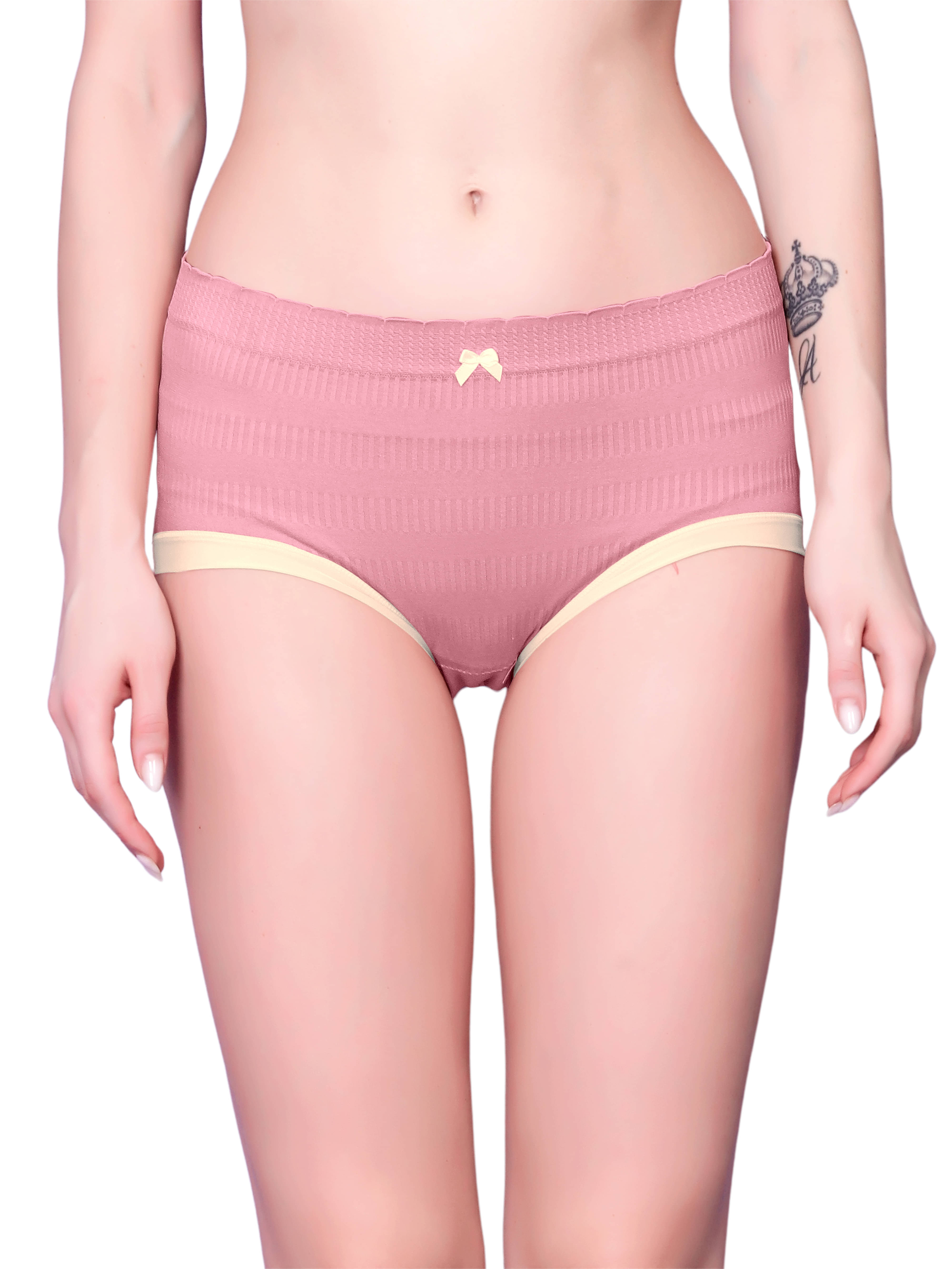     			3Mads Pack of 1 Nylon Boy Shorts For Women ( Pink )