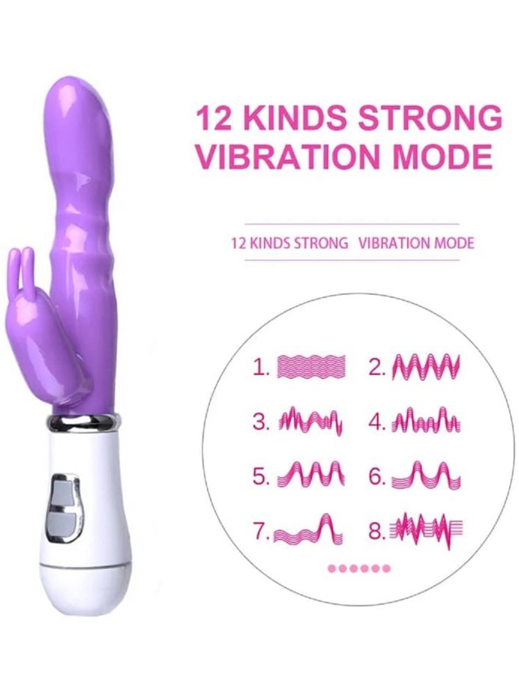     			Abhyanga Rabbit Massager With Ergonomic Design Flexable Handle 9 Vibration Speed - Assorted Colour (Pack Of 1)