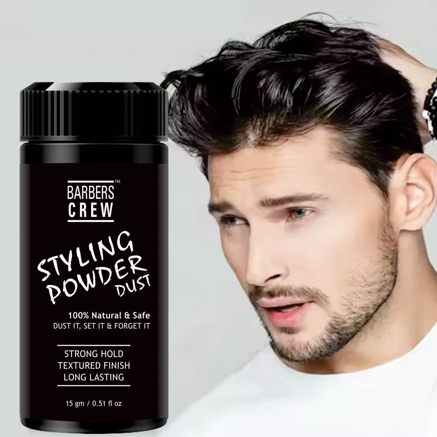     			Barbers Crew Volumizing Wax, Strong Hold, Matte Finish 15 gm