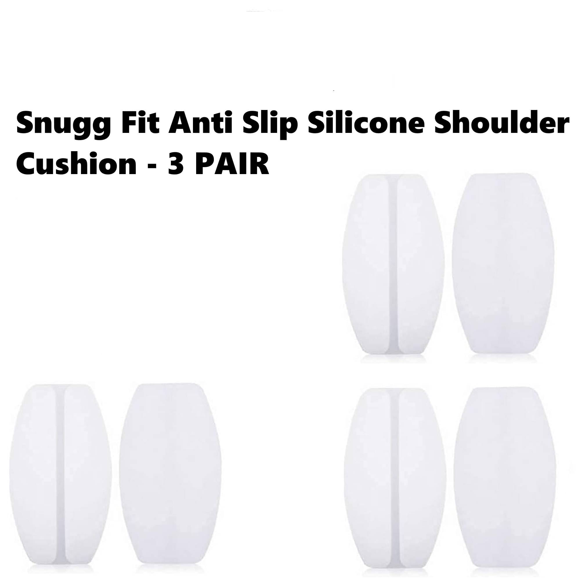     			Best Quality Cheapest Non Slip Skin Friendly Silicone Shoulder Cushion Bra Strap Holder - 3 Pair - Transparent