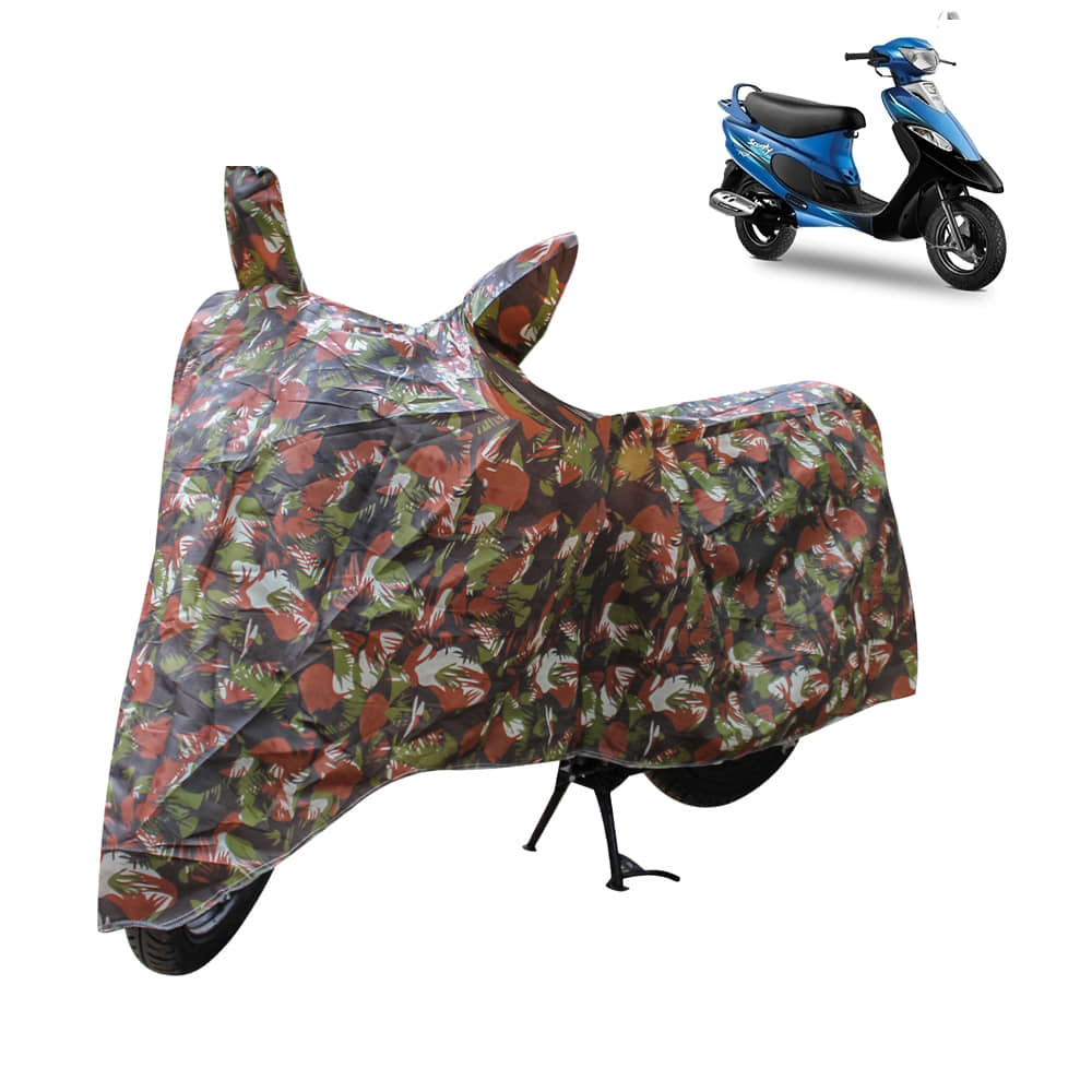 CARNEST Bike Body Cover for TVS Scooty Pep + ( Pack of 1 ) , Jungle