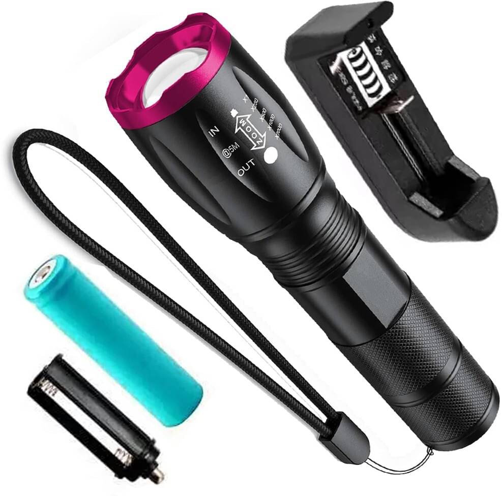     			CROSTAL - 20W Rechargeable Flashlight Torch ( Pack of 1 )