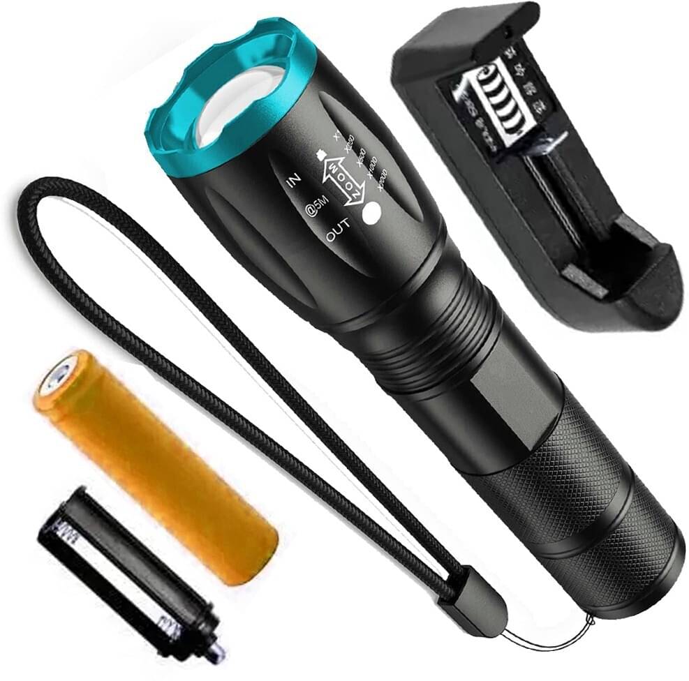     			CROSTAL - 2W Rechargeable Flashlight Torch ( Pack of 1 )