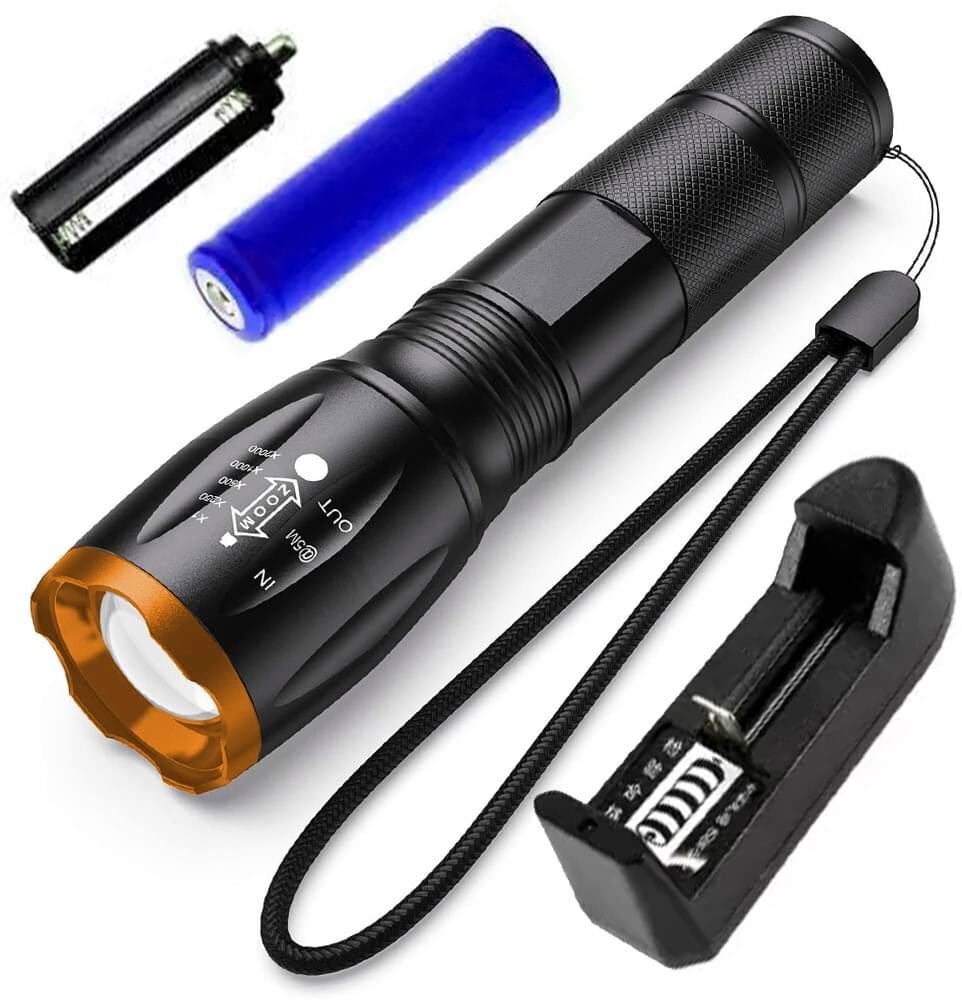     			CROSTAL - 2W Rechargeable Flashlight Torch ( Pack of 1 )