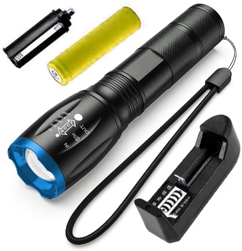     			CROSTAL - 2W Rechargeable Flashlight Torch ( Pack of 1 )