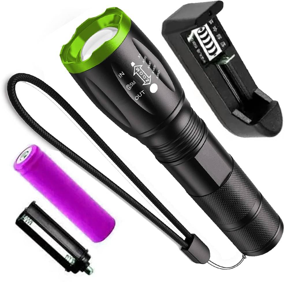 CROSTAL - 2W Rechargeable Flashlight Torch ( Pack of 1 ) CROSTAL - 2W Rechargeable Flashlight Torch ( Pack of 1 )