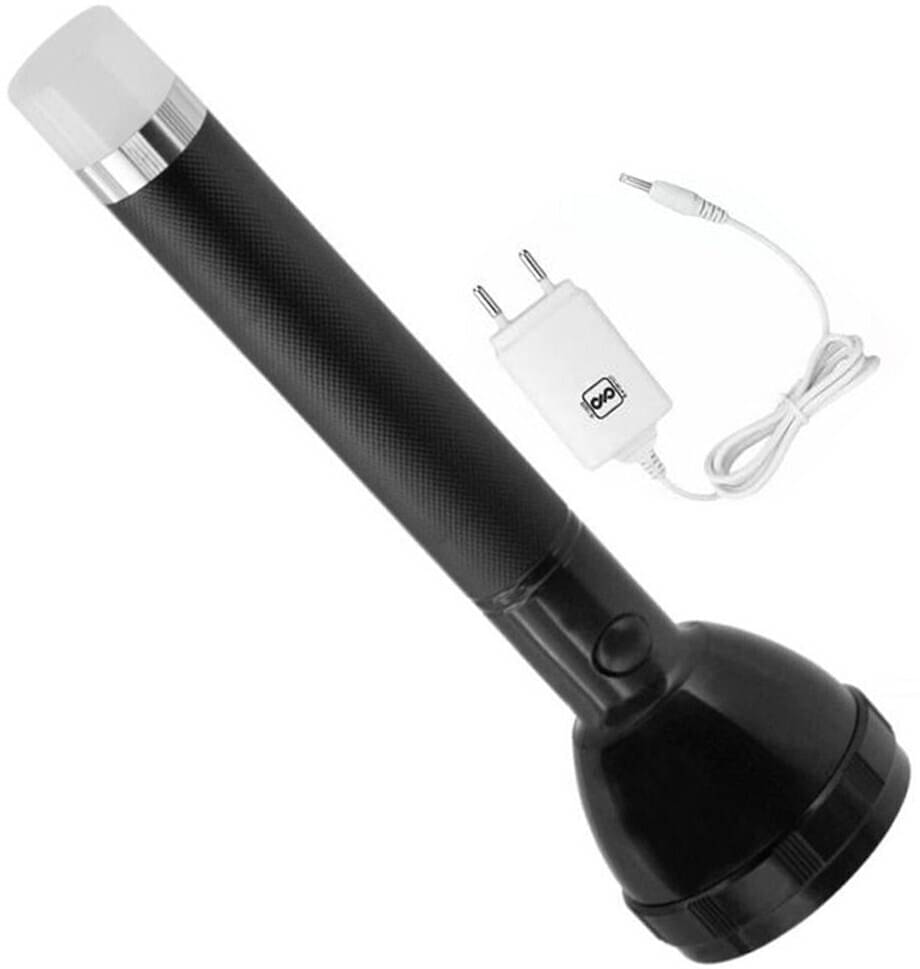 CROSTAL - 50W Rechargeable Flashlight Torch ( Pack of 1 ) CROSTAL - 50W Rechargeable Flashlight Torch ( Pack of 1 )