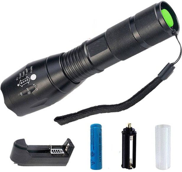     			CROSTAL - 5W Rechargeable Flashlight Torch ( Pack of 1 )