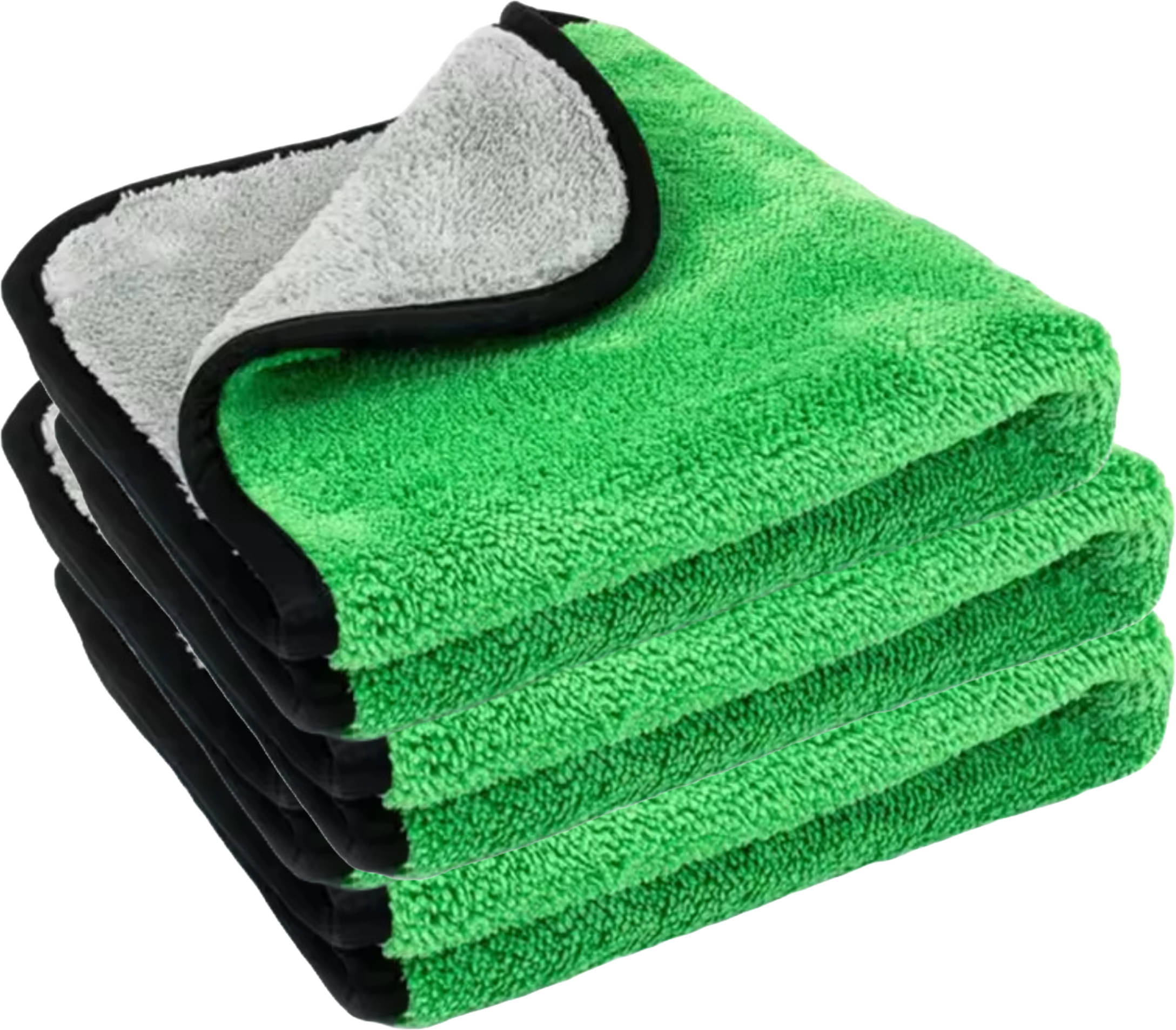     			Caronix Green 600 GSM Microfiber Cloth For Automobile ( Pack of 3 )