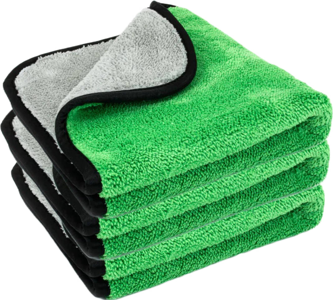     			Caronix Green 600 GSM Microfiber Cloth For Automobile ( Pack of 3 )