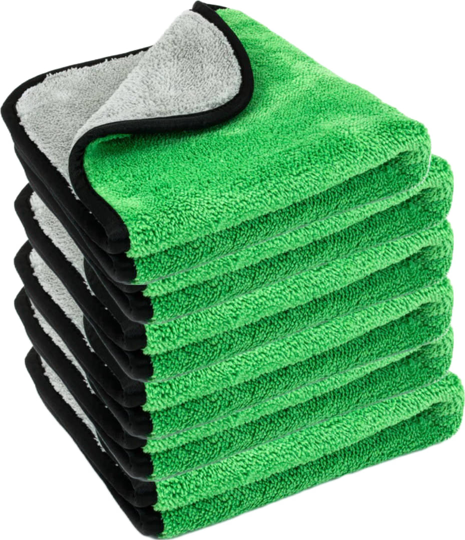     			Caronix Green 600 GSM Microfiber Cloth For Automobile ( Pack of 6 )