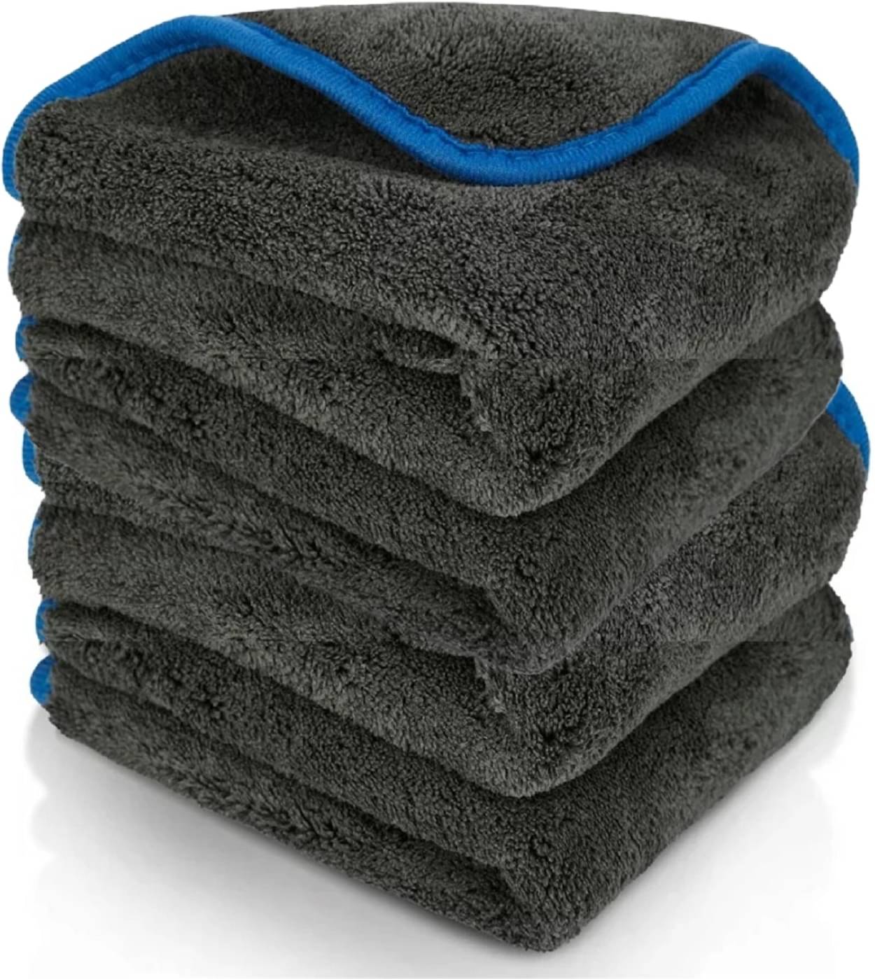     			Caronix Grey 600 GSM Microfiber Cloth For Automobile ( Pack of 4 )