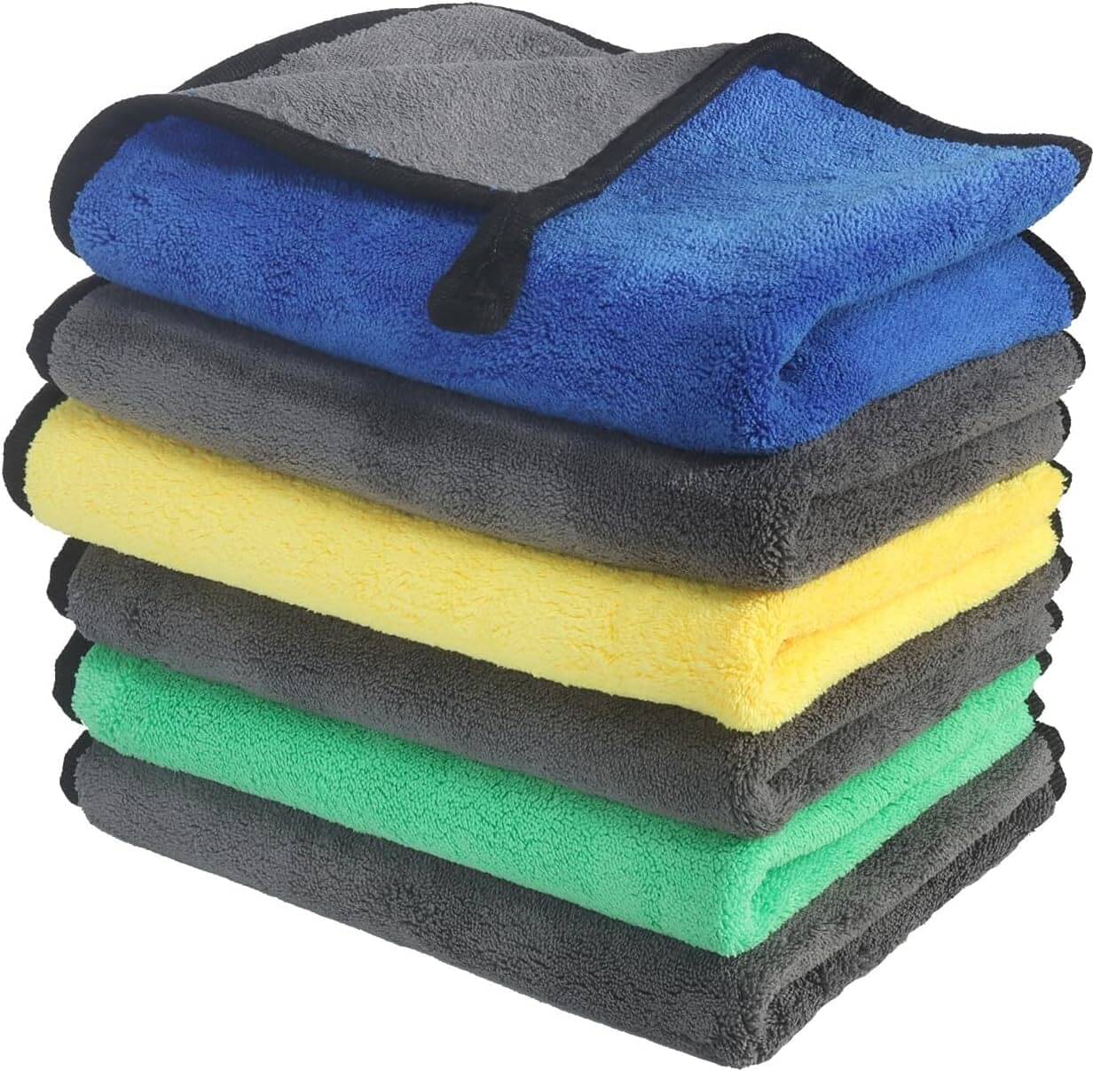     			Caronix Multicolor 600 GSM Microfiber Cloth For Automobile ( Pack of 6 )
