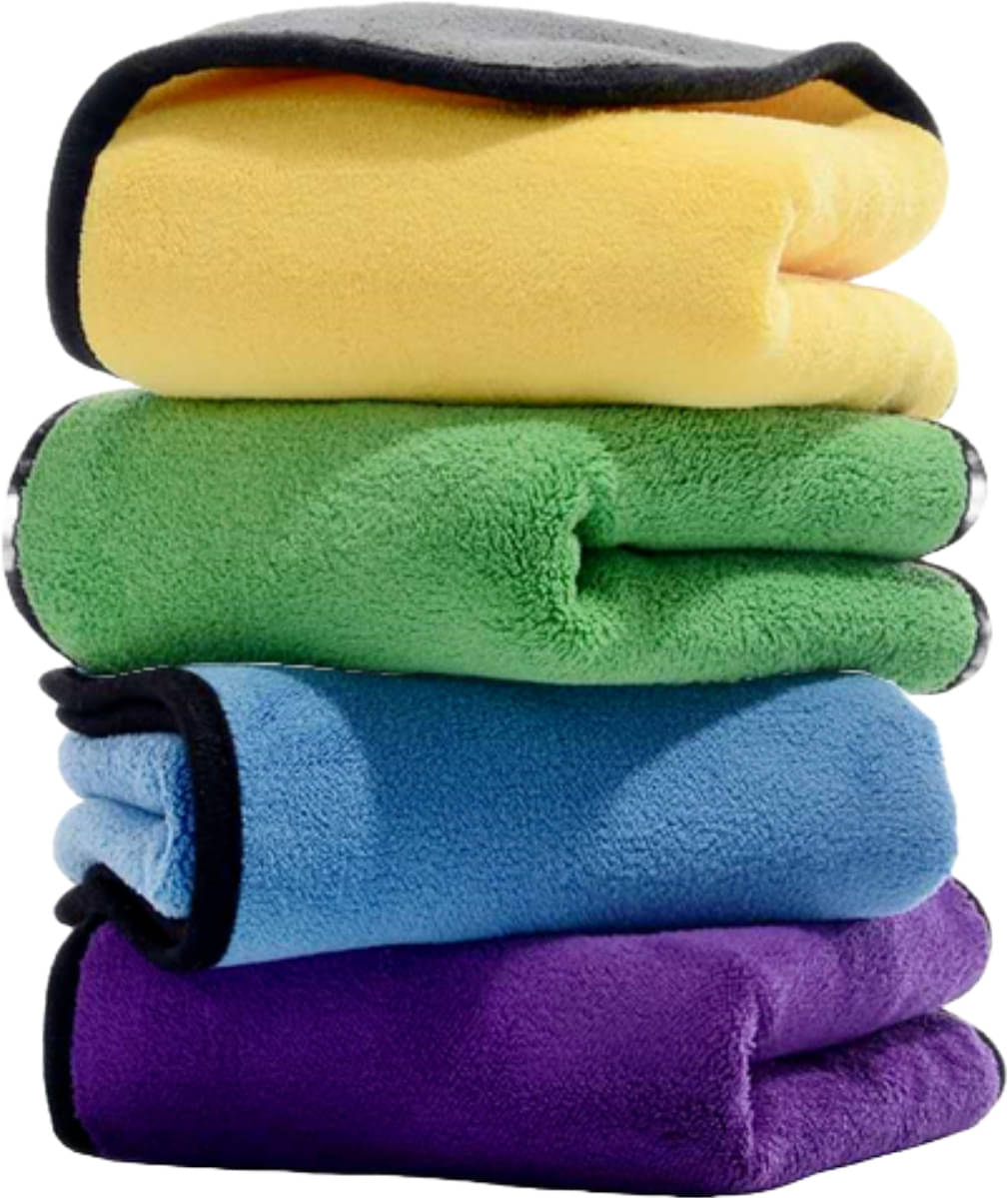 Caronix Multicolor 600 GSM Microfiber Cloth For Automobile ( Pack of 4 ) Caronix Multicolor 600 GSM Microfiber Cloth For Automobile ( Pack of 4 )