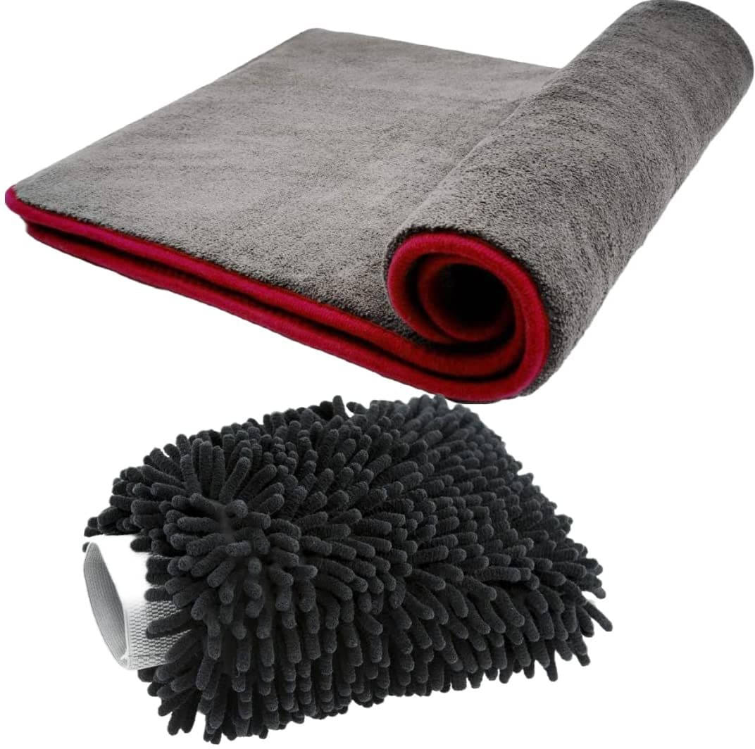     			Caronix Multicolor 800 GSM Microfiber Cloth For Automobile ( Pack of 2 )
