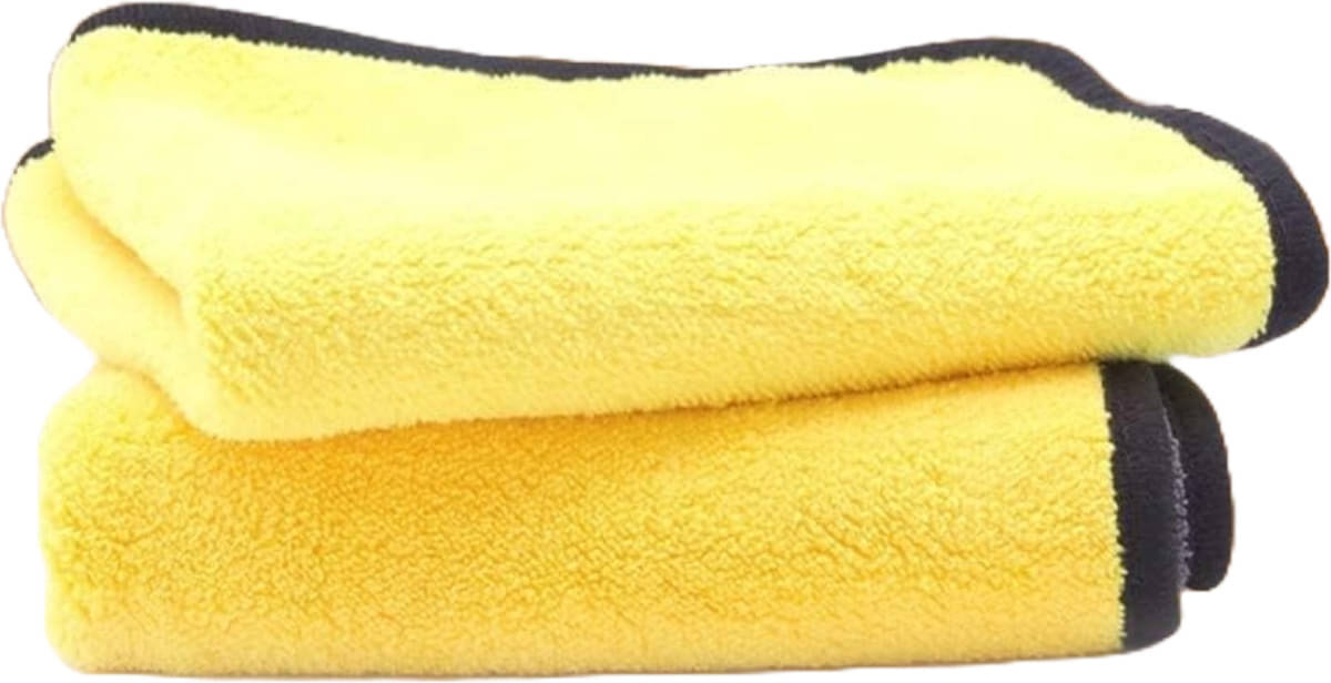 Caronix Yellow 600 GSM Microfiber Cloth For Automobile ( Pack of 2 ) Caronix Yellow 600 GSM Microfiber Cloth For Automobile ( Pack of 2 )