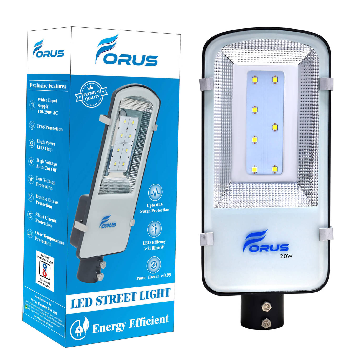 Forus Lighting Cool Day Light 20 Watts Street Flood Light ( Pack of 1 ) Forus Lighting Cool Day Light 20 Watts Street Flood Light ( Pack of 1 )