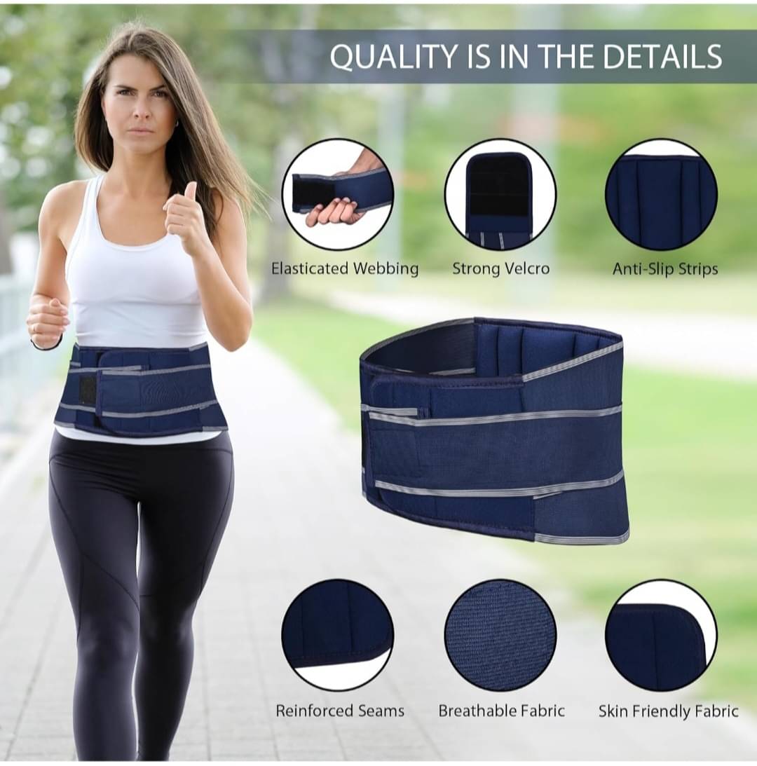 JARVIS Lumbo Sacral (L.S Belt) Back Pain Belt Waist Belt Abdominal Support Free Size JARVIS Lumbo Sacral (L.S Belt) Back Pain Belt Waist Belt Abdominal Support Free Size