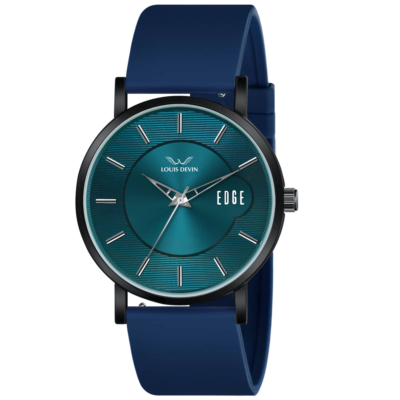     			LOUIS DEVIN Blue Silicon Analog Men's Watch