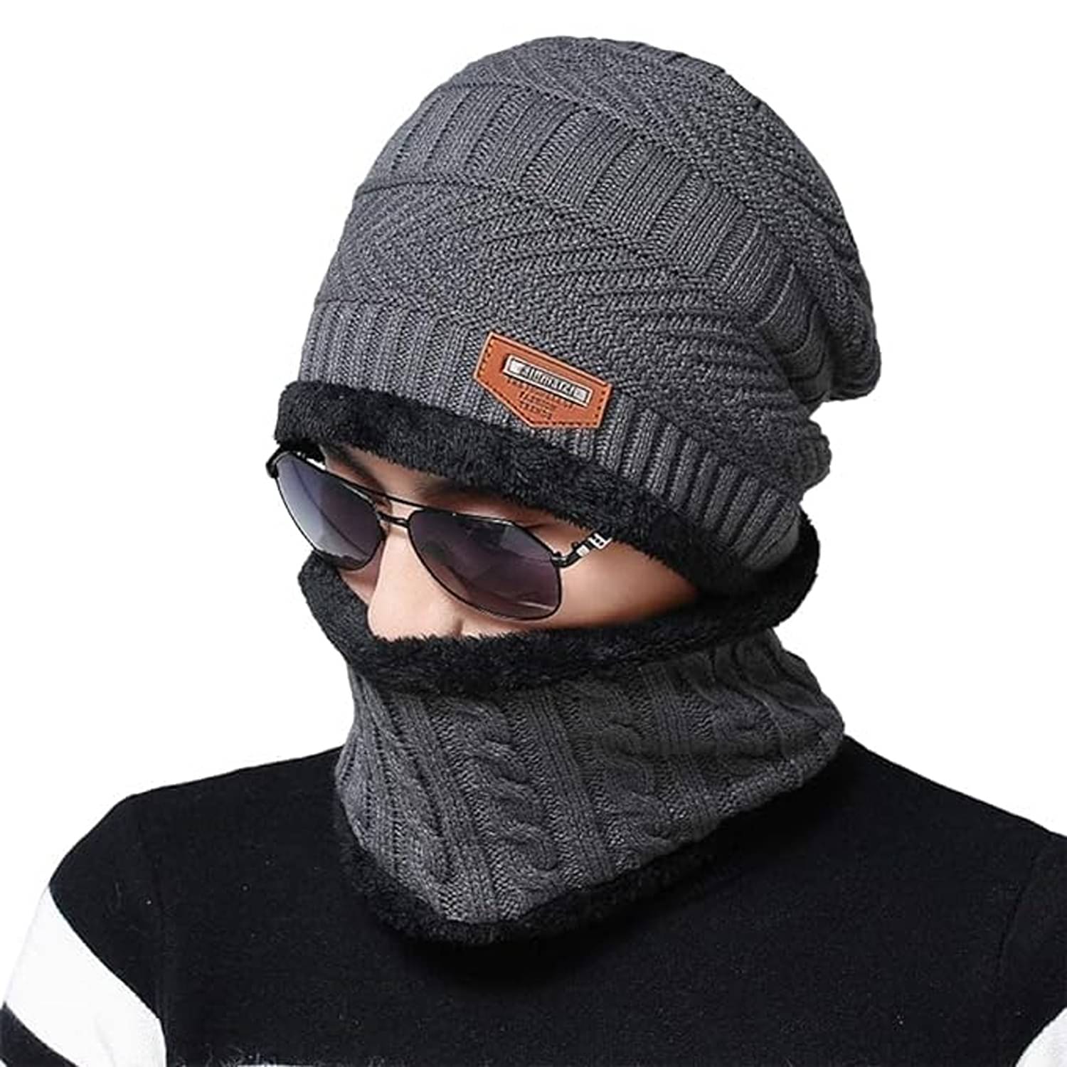 MS Wholesellar Pack of 1 Woollen Men's Headwrap ( Grey ) MS Wholesellar Pack of 1 Woollen Men's Headwrap ( Grey )
