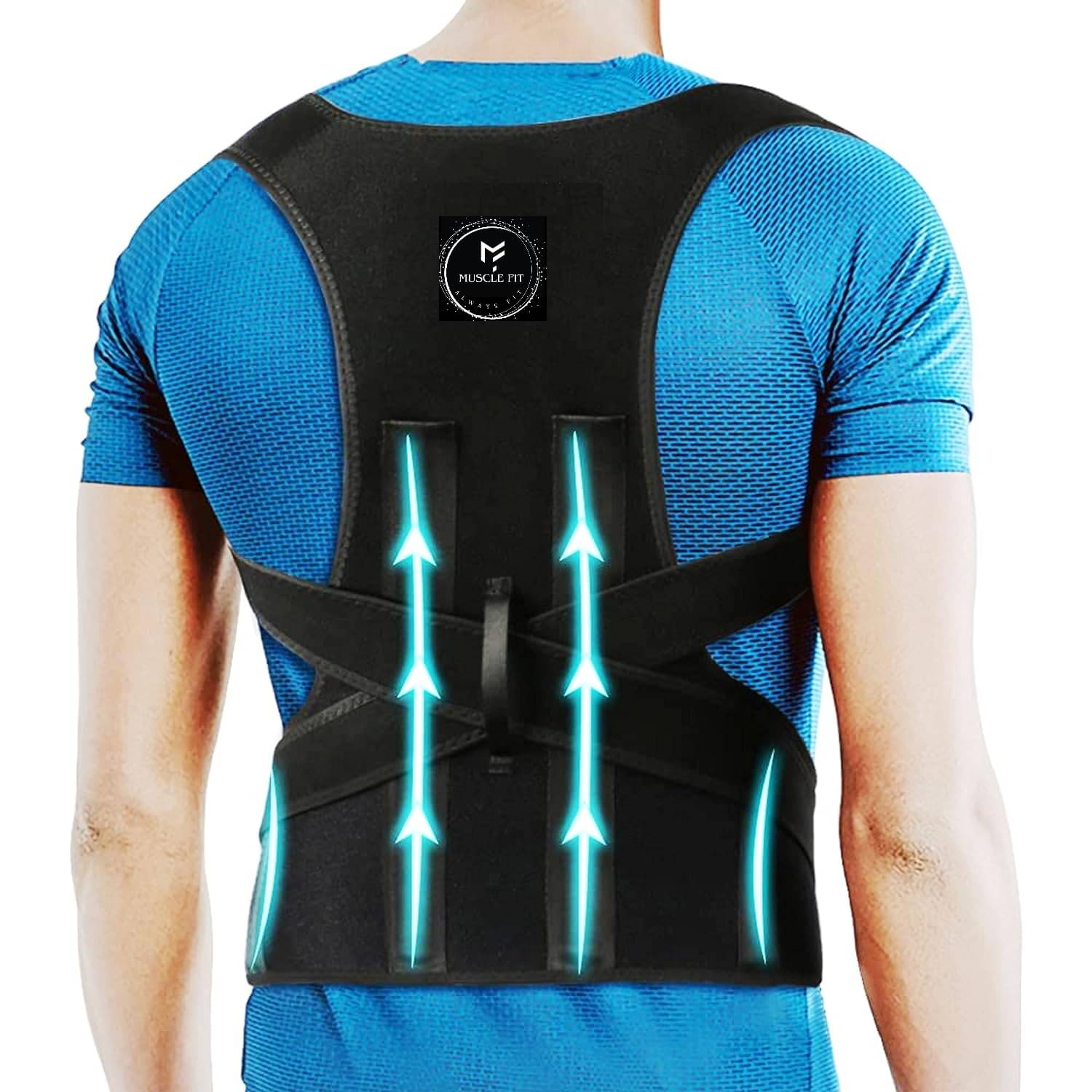     			Musclefit Posture Corrector Belt For Men And Women Back Support Belt For Back Pain (Universal Size)