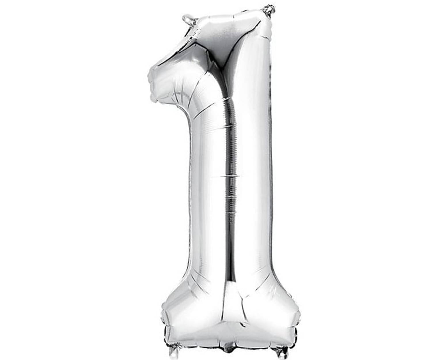     			PartyBooms 16 Inch Silver Number Foil Balloon - Silver (1)