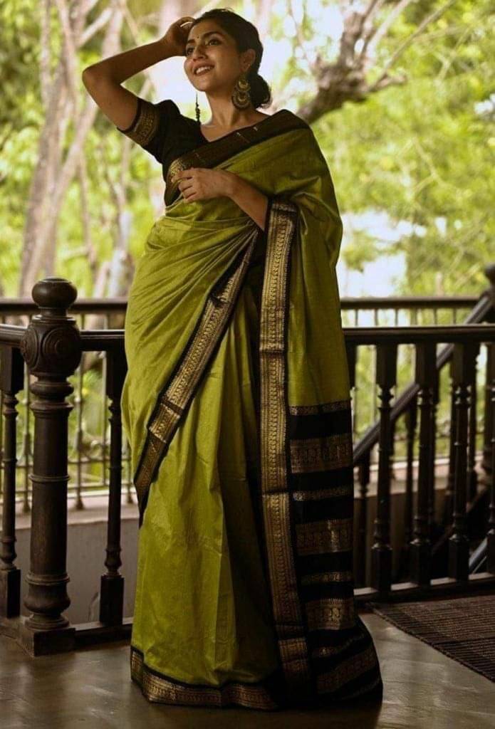 Pheasant Art Silk Striped Saree With Unstitched Blouse Piece ( Sea Green ) Pheasant Art Silk Striped Saree With Unstitched Blouse Piece ( Sea Green )